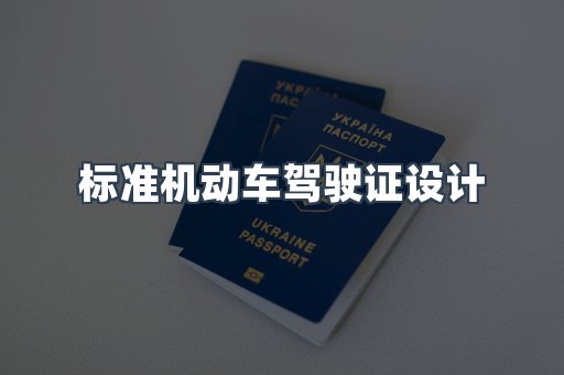 标准机动车驾驶证设计