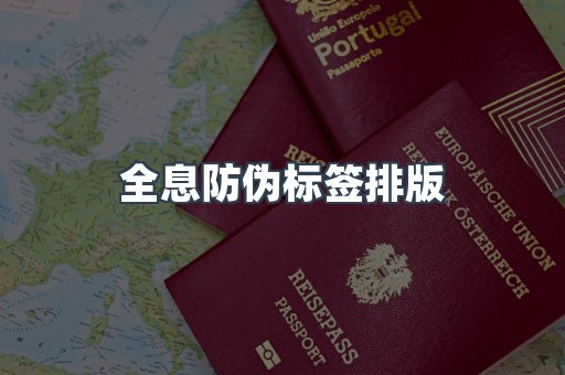 全息防伪标签排版